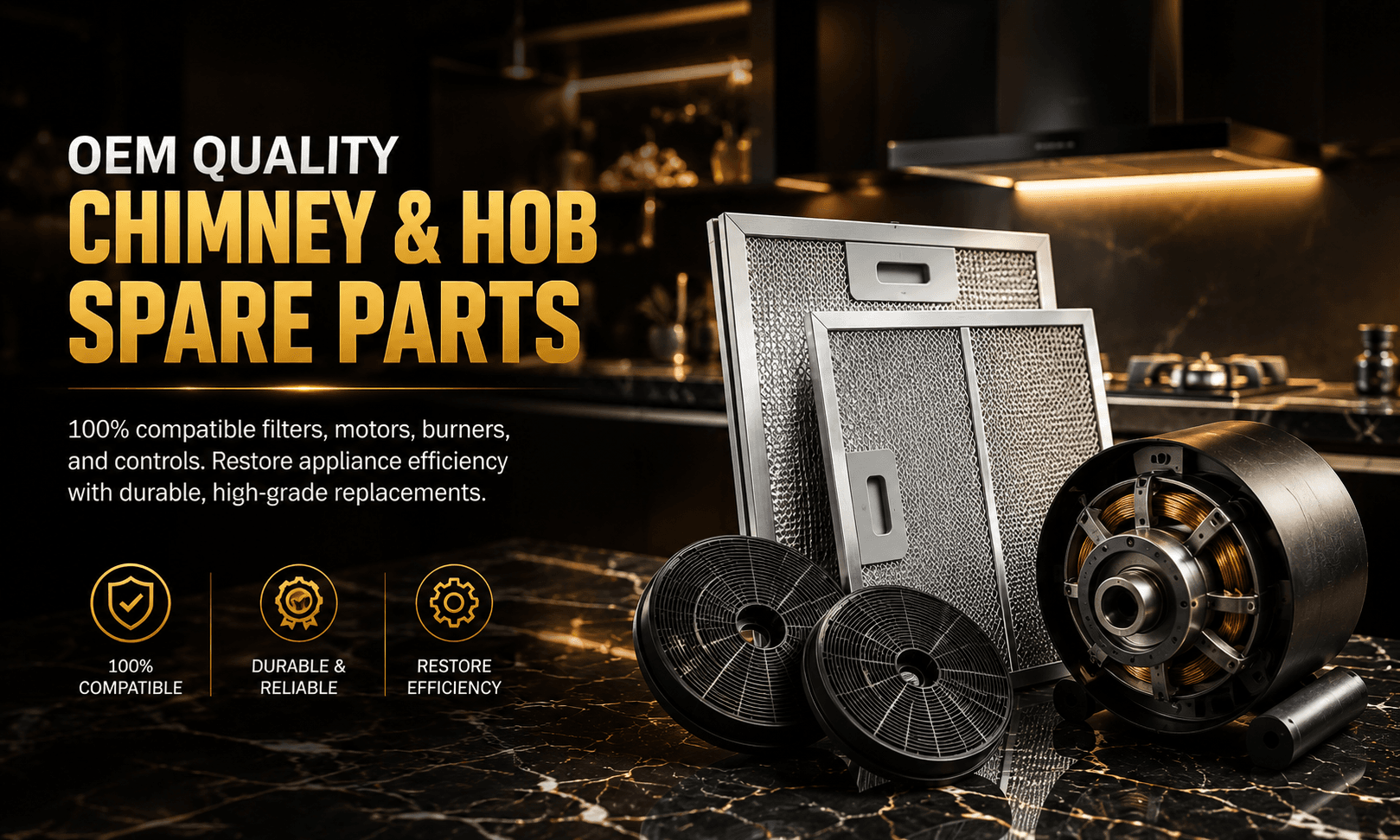 Heavy Brass Hob Burner Replacements