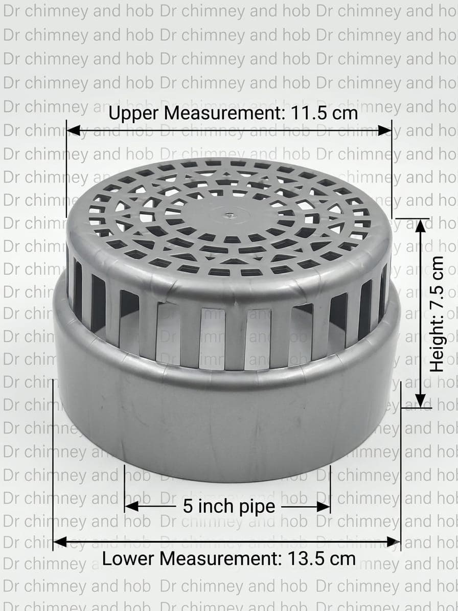 Kitchen Chimney Pipe Cowl Cover- 5 -Inch